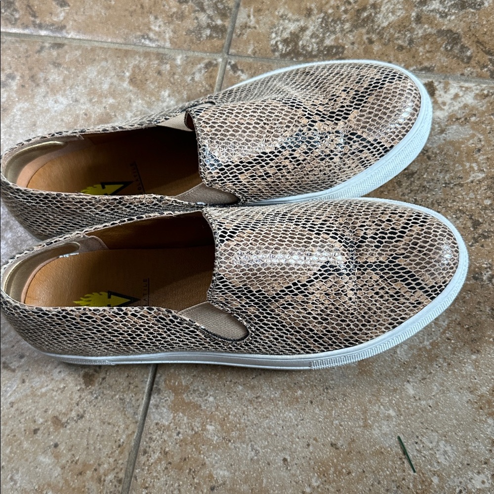 Volatile Snakeskin Patterned Slip-Ons - image 3